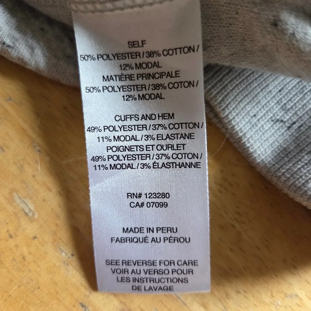 Travis Mathew Cloud Waffle Knit Hoodie Light Grey Speckled Pullover Mens Large
